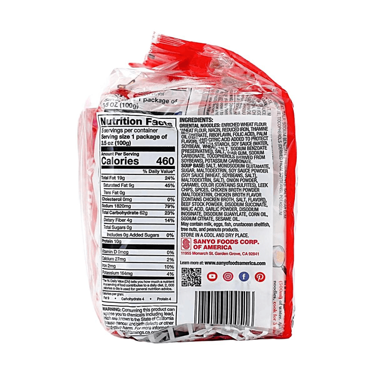 SAPPORO Ichiban Japanese Style Noodles Original Flavored-Soup, 5 Pack 17.5oz 4
