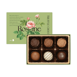 Roseine Rose Truffle Chocolate Gift Box Assortment 6pcs【Valentine’s Gift】【Romantic Pick】