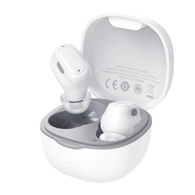 中国ダイレクトメール TWS トゥルー ワイヤレス Bluetooth 5.0 ヘッドセット ポータブル Bluetooth ヘッドセット WM01 スポーツ タッチ ミニ ホワイト ワンピース