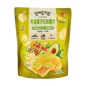 Avocado Salad Flavor Potato Chips 3.88oz 【Whole Potato Sliced】【Crispy and Non-Greasy】