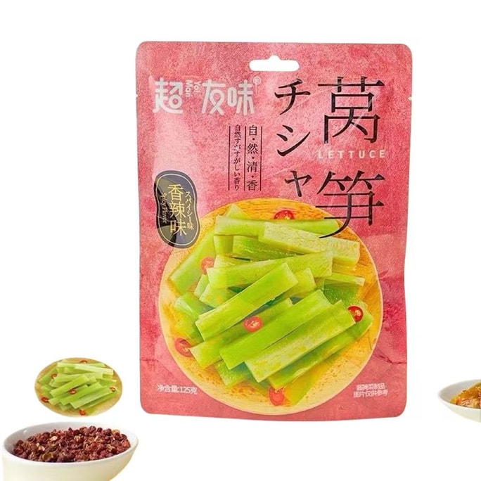 超友味 香辣萴筍 涼拌下餐點 口感鮮脆 開胃爽口 125g