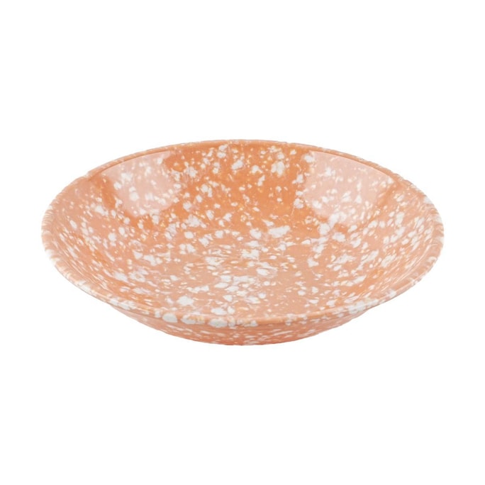 韓國POLAATHOME RETRO MARBLE 大理石系列淺口碗 ins創意潑墨密胺餐具 草莓印花 21.6*5cm