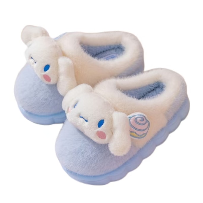 Sanrio Autumn/Winter Cotton Slippers Warm Children Adult Family - Cinnamoroll 38-39(Inner Length 23CM)1 Pair