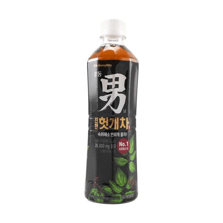 陳厚 500ml 飲料 kwangdong 韓國KWANGDONG 男茶枳椇子護肝解酒茶500ml - Yami