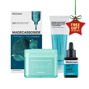 Viral  Madecassoside Winter Calm Bundle Cleanser 120ml+Blemish Pad 100 Pads+Blemish Repair Serum 40ml+Essential Mask Blemish Repair 10 Sheets