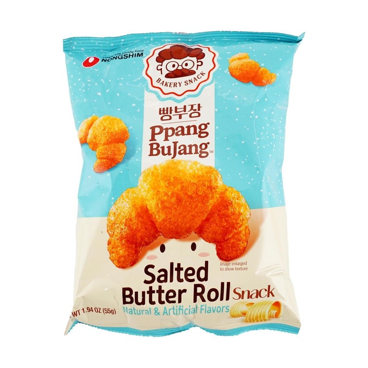 Ppang Bujang, Korean Salted Bun Cookie, Crispy Croissant, 1.94 oz 3