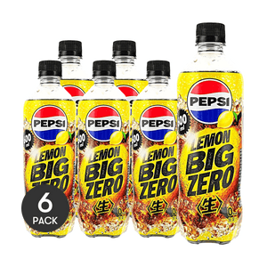 펩시 재팬 나마 콜라 빅, 레몬 맛, 20.28 fl oz *6【6 팩】【0 칼로리】