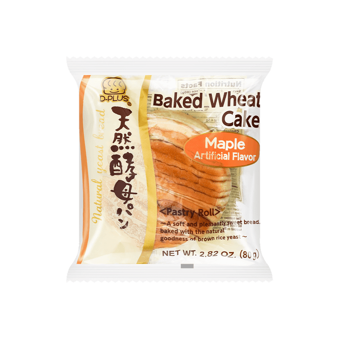 【全美最低价】日本D-PLUS 天然酵母持久保鲜面包 枫蜜味 80g