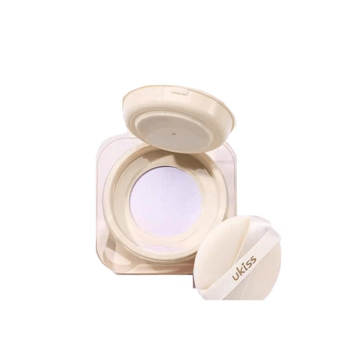 [중국 직배송] UKISS 루스 파우더 세팅 파우더, 유분 흡수, 오래 지속, 커버력, 건성 및 지성 피부 모두 사용 가능, 투명하고 부드러운 발림성 F03 소프트 매트 퍼플 8g*1 박스