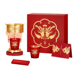 [중국 직배송] 자금성 박물관 타오바오 | 봉황관과 자수복을 입은 회전등 향초 문화창의 선물 세트 (포장 상자 크기: 23.5*23.5*11.5cm)