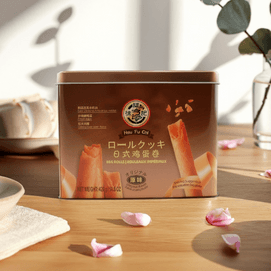 徐福記 日式蛋捲 罐裝 420g【酥脆上頭超好吃】