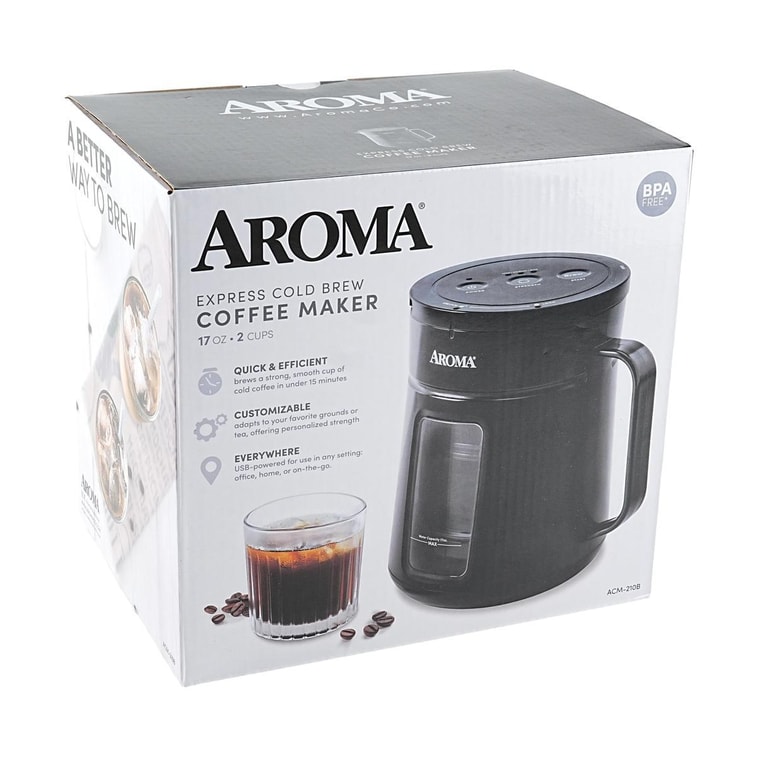 美国AROMA 5分钟冷萃咖啡机 附压力冲泡冷萃咖啡瓶 482g 5
