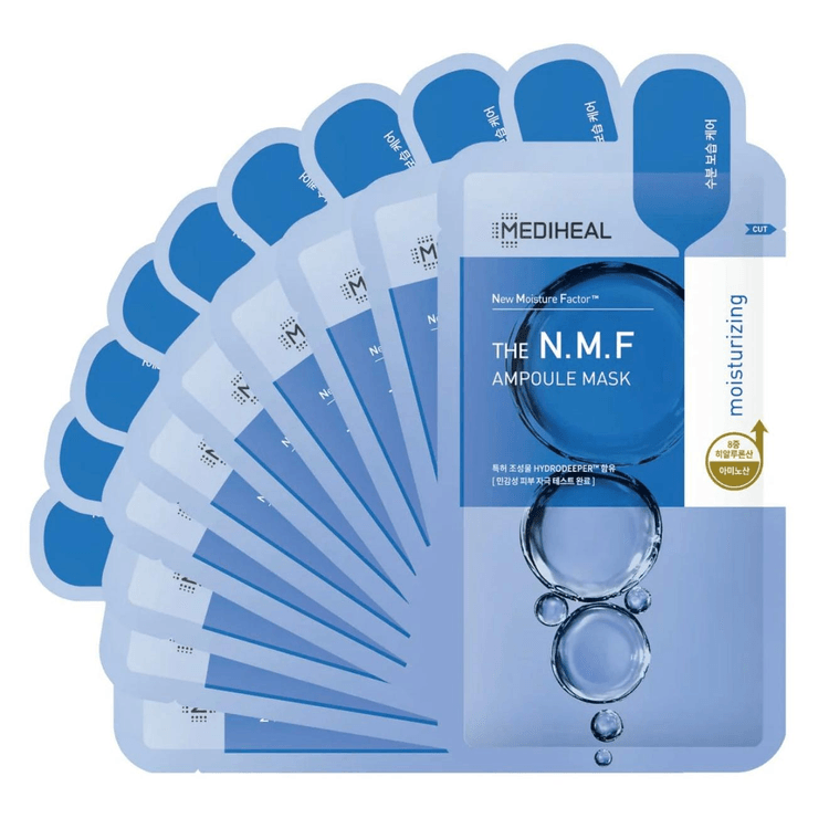 韓国　N.M.Fプレミアム　パック メディヒール ザ N.M.F アンプルマスク（韓国）27ml×10枚 - Yami