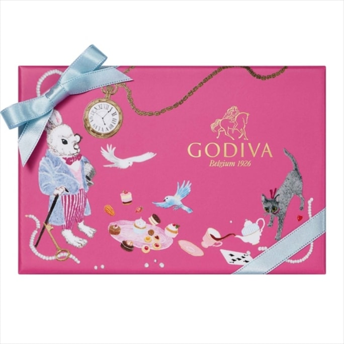 【日本直邮】 比利时 GODIVA 日本  2026情人节 期间限定 爱丽丝下午茶系列 经典巧克力礼盒 6粒装