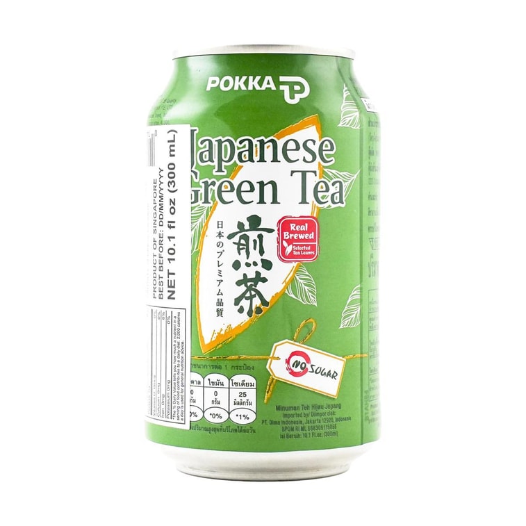 POKKA Japanese Green Tea NO SUGAR, 10.1 fl oz 11