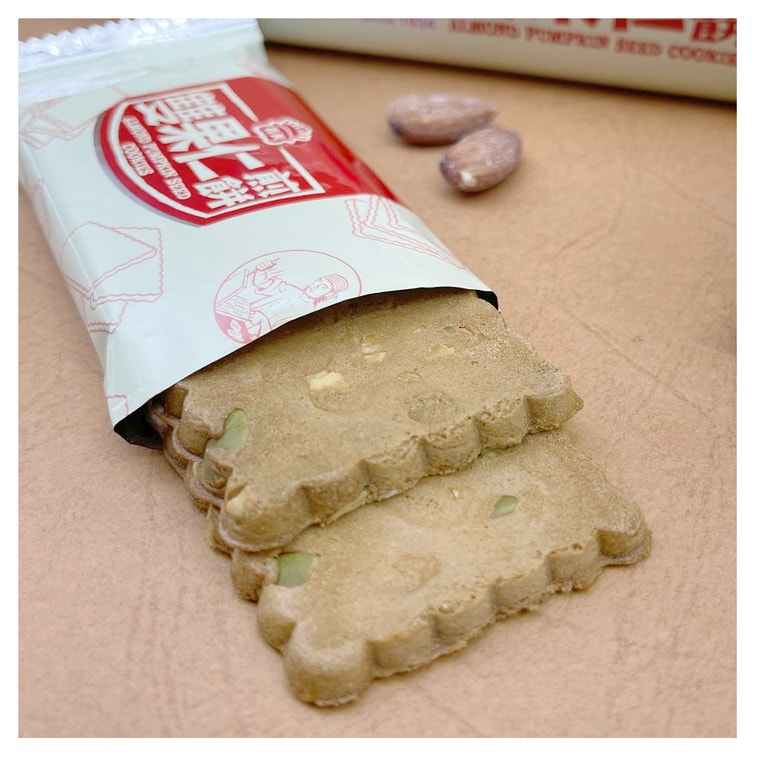 [台湾直邮] 义美 双果仁煎饼(杏仁南瓜子) 100g 5入 3