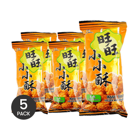 台湾旺旺 田园稻香自然主张 小小酥 原味 60g 不同包装随机发 *5【5份超值装】【童年回忆】