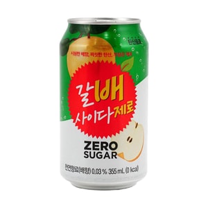 배 퓨레가 들어간 배 주스 사이다 소다 음료, 무설탕, 12온스[무설탕]