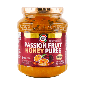 패션프루트 허니 퓨레, 20.46oz[DIY 상쾌한 차/요거트 볼/베이킹/디저트]