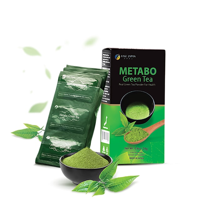 日本 FINE JAPAN 芳珂 Metabo 高級抹茶排毒茶 促進新陳代謝 (30條/盒)