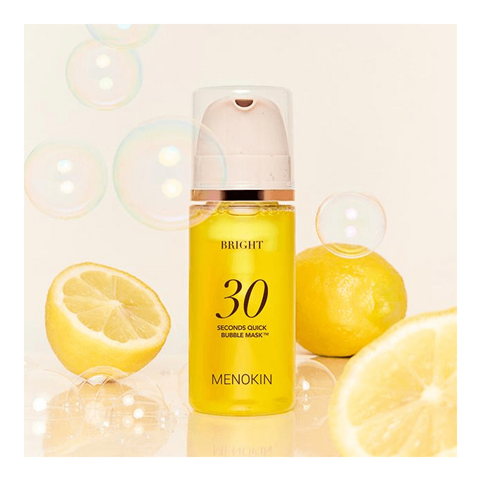 【韓国直送】メノキン 30秒フォームマスク（韓国） - 肌を明るく、リフトアップ、落ち着かせ、修復、保湿、そして明るい肌色に（95ml）#黄ばみを白くし、黒ずみを消し、明るい肌色に