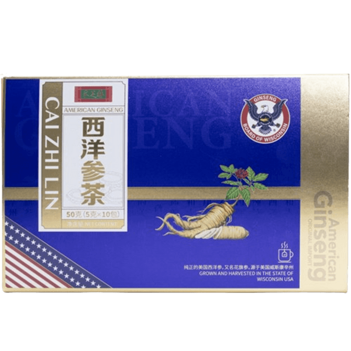 Western Ginseng Tea Bag Soaked In Water Chinese Ginseng