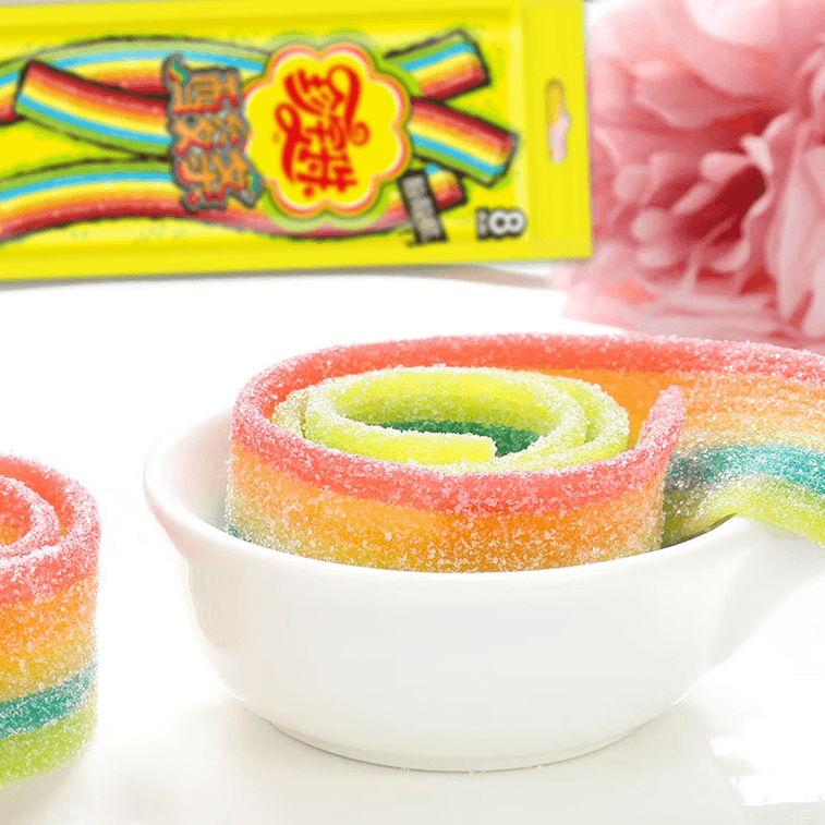 【中国直邮】 美国 CHUPA CHUPS 珍宝珠 珍宝珠 珍宝珠 酸条糖果(缤纷果味)(8条) 57.6克 3