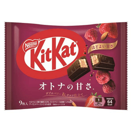 【日本直邮】雀巢日本 KitKat 巧克力系列 奇巧成人甜味 双莓坚果 9枚