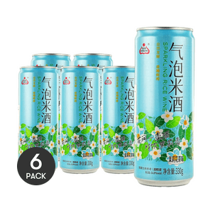 生龙 气泡米酒 茉莉花茶味 330g *6【6份超值装】【酒精度0.51-3%vol】【低度微醺甜酒】