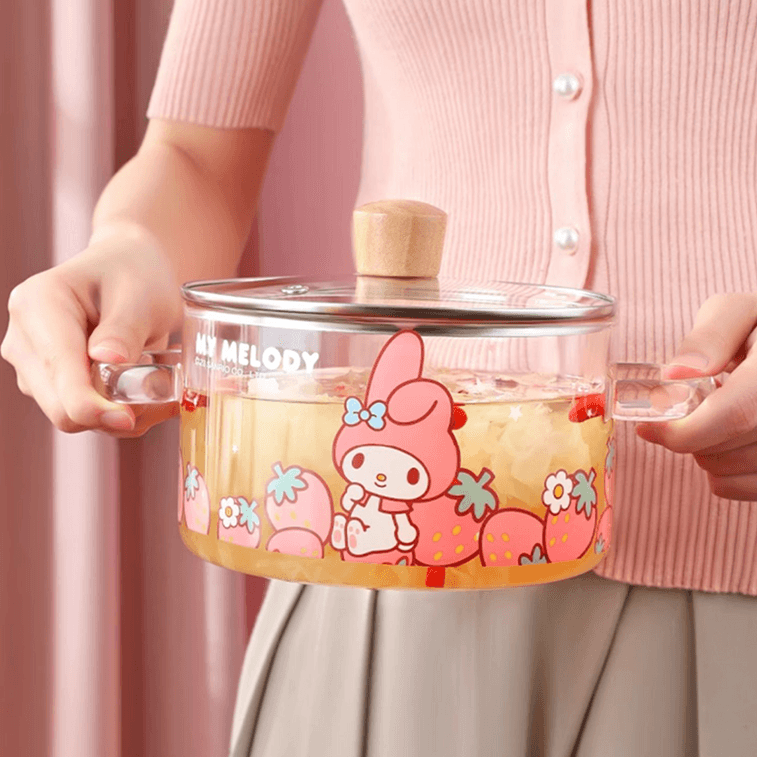 川岛屋 MARSICA 高硼硅玻璃双耳汤碗 1.6L【三丽鸥联名】 8