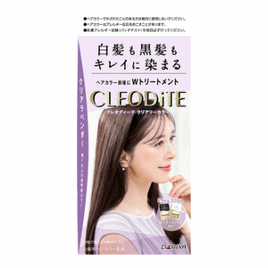 日本 DARIYA CLEODiTE 遮白发染发剂 - 透明薰衣草色(包含染前和染后护理) 72g+72ml+20ml+20g