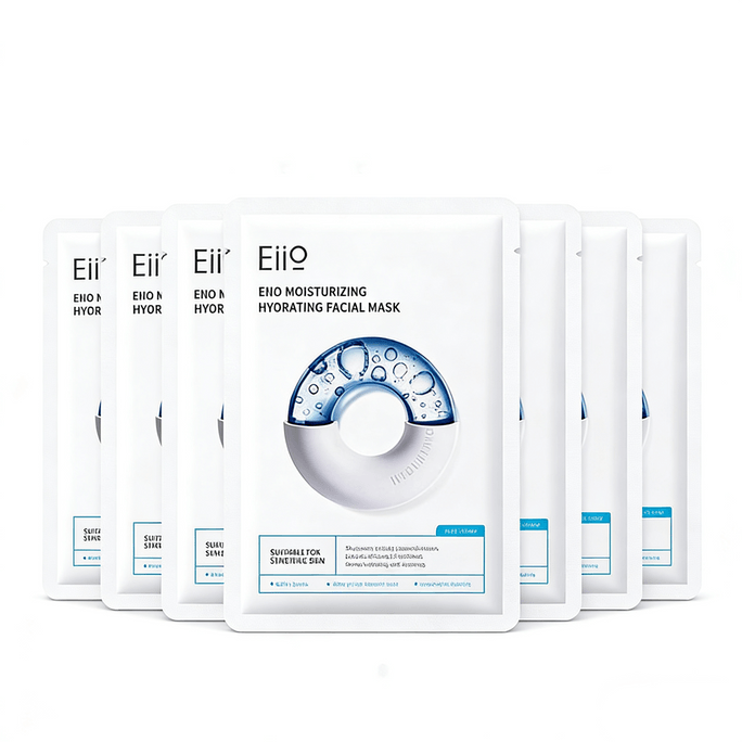 [중국 직배송] 이워허우밍하오가 추천하는 빠른 회복 수분 공급 및 진정 페이셜 마스크, 밤샘 후 민감해진 피부 진정, 10개입