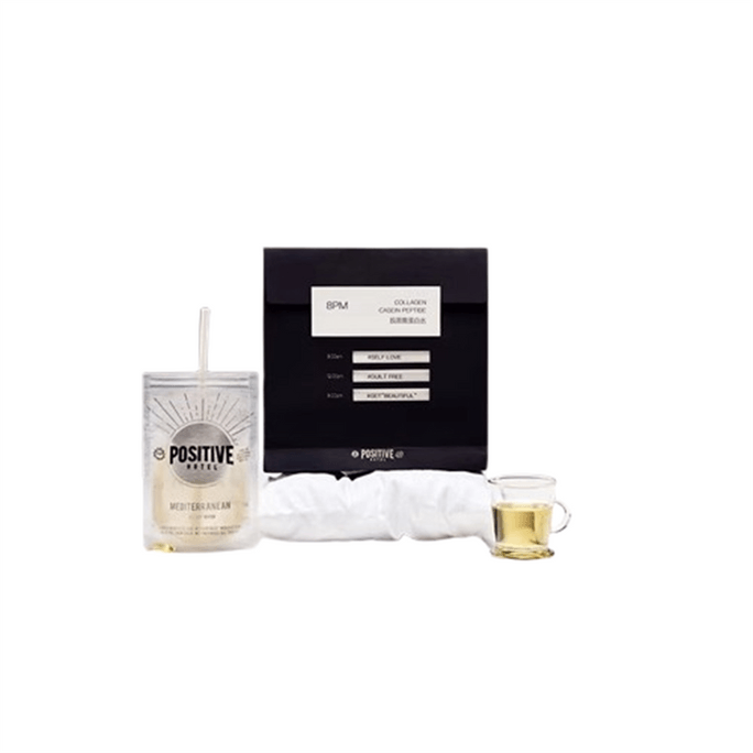 【中国直送】ポジティブホテル 地中海式 3杯分 ウォーター（コラーゲン、カゼイン、桑の葉エキス、食物繊維、アントシアニン）携帯用包装 栄養水 1箱