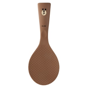 【中國直郵】LINE FRIENDS 矽膠不沾飯匙家用盛米飯鏟子電鍋可立式打飯鏟 布朗熊