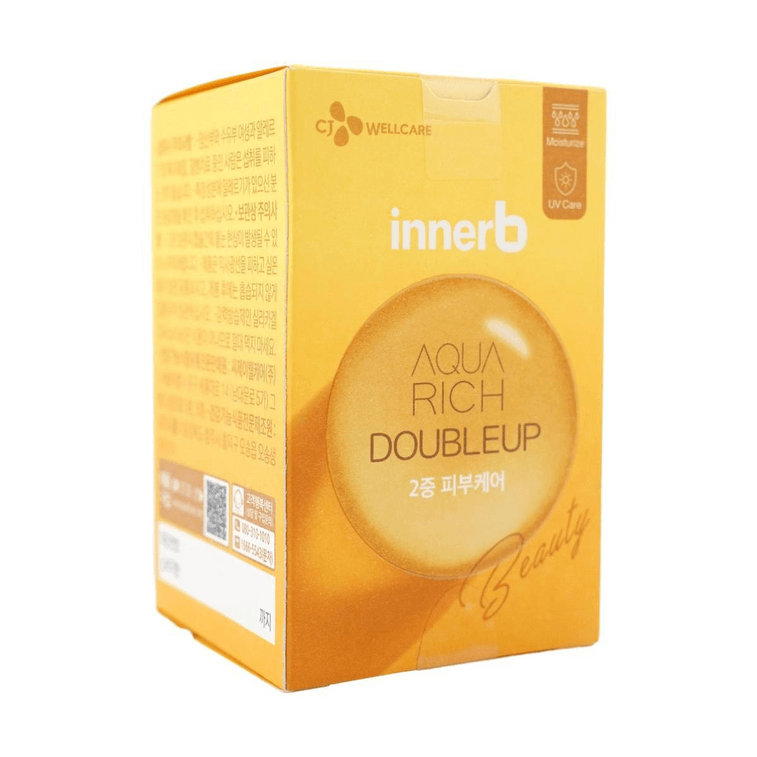 Innerb Aqua Rich DoubleUp, 56 Tablets, #Yellow Enhanced, Contains Milk Protein, Hyaluronic Acid 240mg 7
