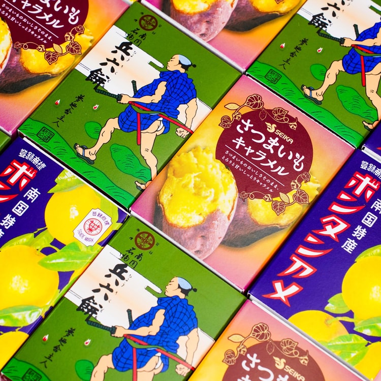SEIKA FOODS Assorted Japanese Candies - Hyōroku Mochi, Satsumaimo