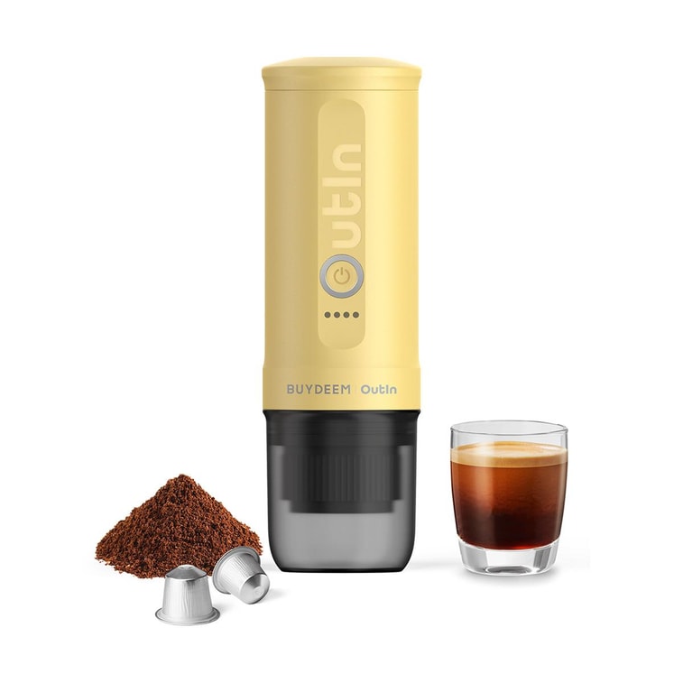 OUTIN Co-branded Coffee Machine, Rapid Heating, Lightweight Portable Espresso Machine OTEM-01, Little Goose Yell 6