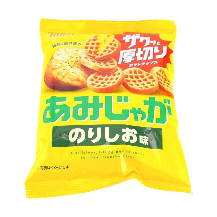 아미자가 그리드 두껍게 썬 감자칩 노리 솔티맛 1.94온스 6