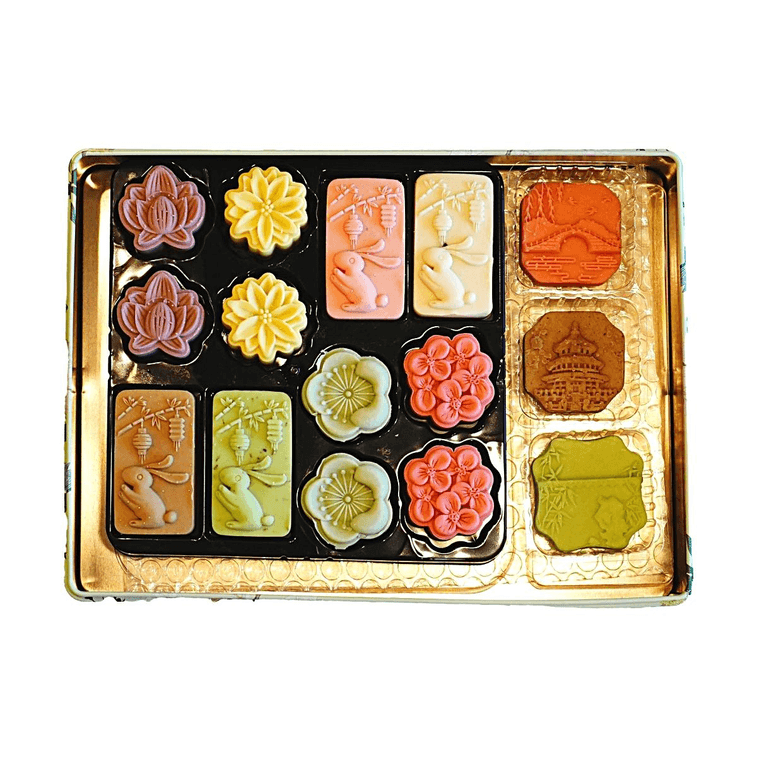 Dragon Boat Festival, Crystal Zongzi Pastry Gift Box, 15 Flavors 23pcs 31 oz【Osmanthus Grape+Mango+Chocolate Flavor】 6