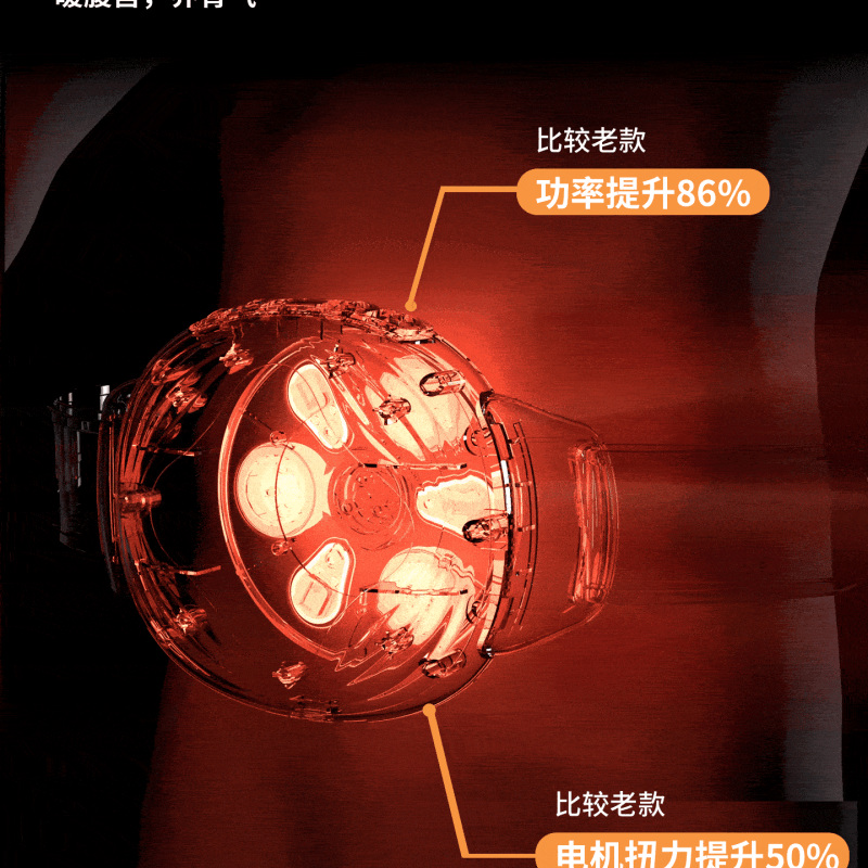 【中国直邮】 妙界 砭石揉腹仪全自动腹部按摩器促进肠胃蠕动 改善便秘 智能按摩仪 一个装