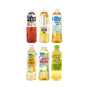 Oolong Tea+Osmanthus Oolong Tea+Jasmine Oolong Tea+Ice Oolong Pomelo Tieguanyin+Guava Jasmine Oolong Tea+Green Grape Longjing Tea, 101.40 fl oz【6 Flavors 6 Combo Packs】