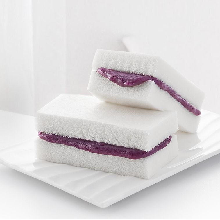 【中国直送】北孚紫芋入り餅　そのまま食べられる朝食用パン　個包装　180g（6袋入り） 4