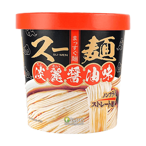 Chukabo Su-men - Instant Noodles,  Light Soy Sauce Flavor 3.25 oz【Non-Fried Straight Noodles】【Authentic Chinese Style】