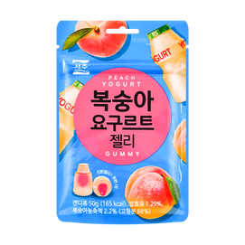 韩国SEOJU西洲 水蜜桃乳酸菌味果汁夹心软糖 50g【韩国Emart便利店同款】 