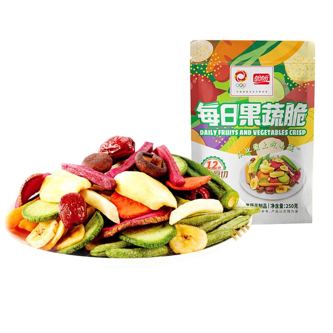 Mixed Fruit & Vegetable Crisps with Dried Vegetables Fruit Chips and Candied Dried Fruits – Afternoon Tea Snacks 250g