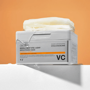 韩国VT 积雪草X玻尿酸系列 积雪草微针精华VC焕亮每日面膜 30片 高浓度维生素C 亮白弹性保湿 敏感肌适用