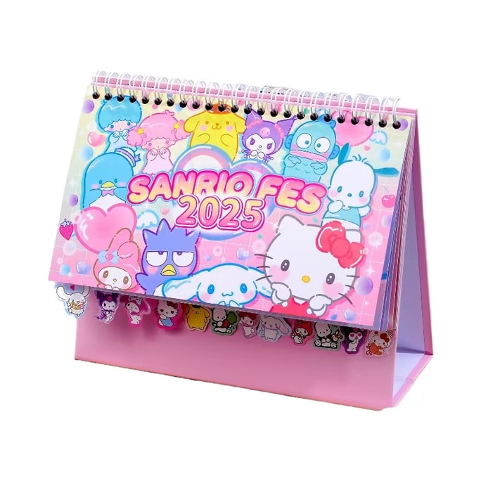 Sanrio 2025 New Year's Calendar Creative Notepad Give Gifts-Friends 1Pc