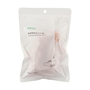 FASOLA Shoe Deodorizer Ball 6 Pack Sakura White Peach Scent Odor Absorption Fresh Fragrance