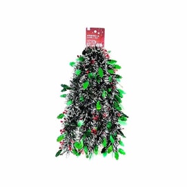 【日本からの直送】DAISO クリスマスツリー デコレーション クリスマスツリー デコレーション カラーストリップ ヒイラギ 1.8m