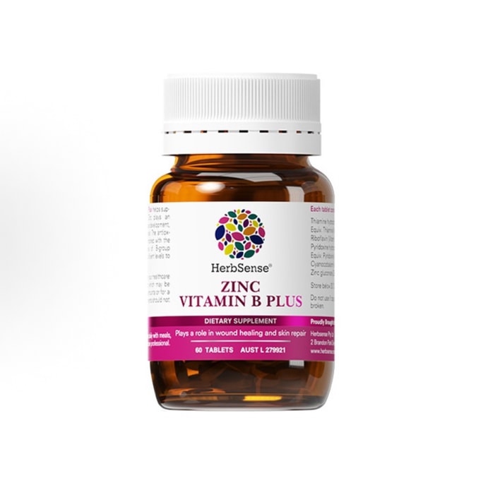 【香港直郵】 美國 Herb Sense® 祛痘內調片60粒 補鋅維B控油祛痘 淡化痘印 一瓶搞定